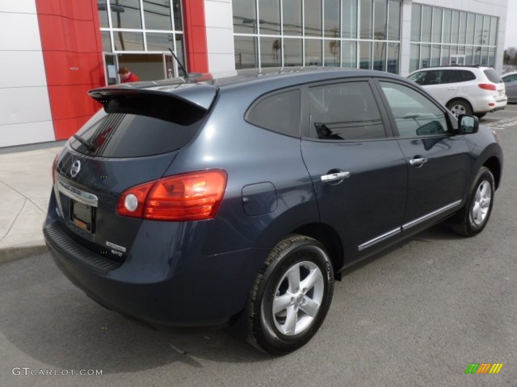 2013 Rogue S AWD - Graphite Blue / Black photo #7