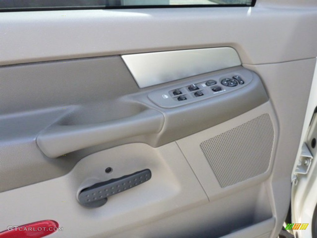 2008 Ram 1500 Big Horn Edition Quad Cab 4x4 - Cool Vanilla White / Medium Slate Gray photo #15