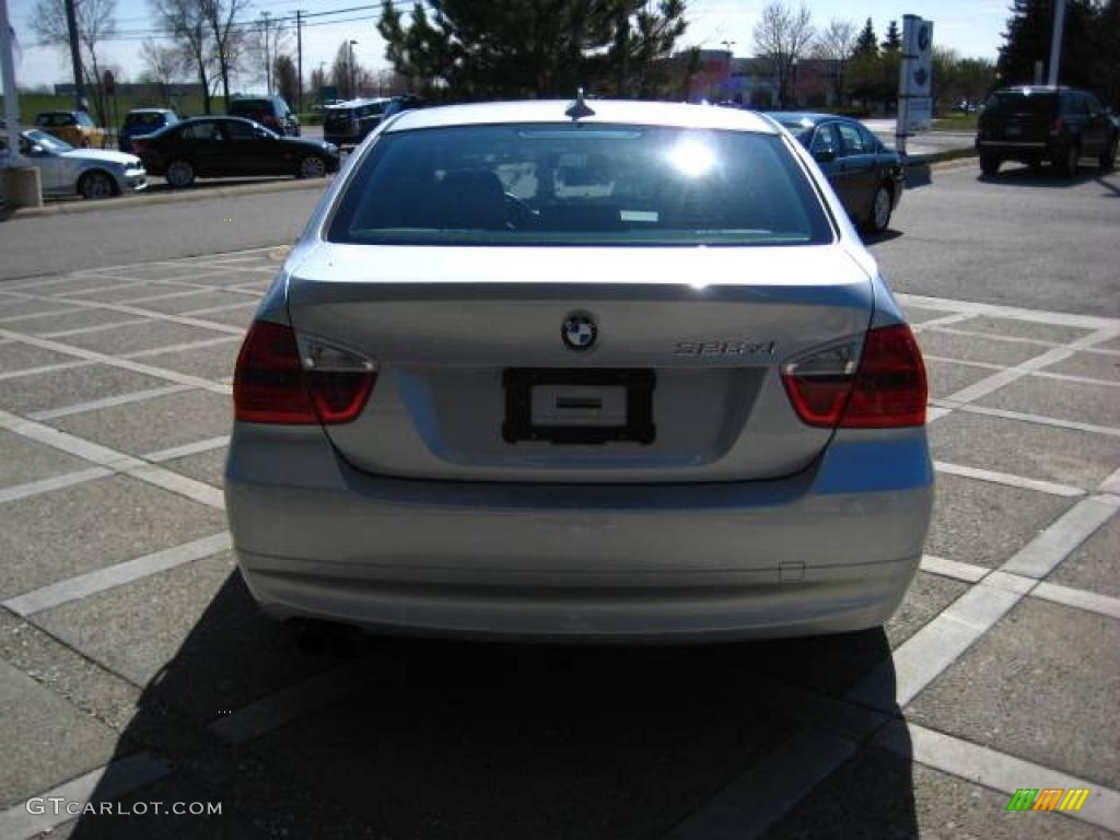 2007 3 Series 328xi Sedan - Titanium Silver Metallic / Black Dakota Leather photo #7