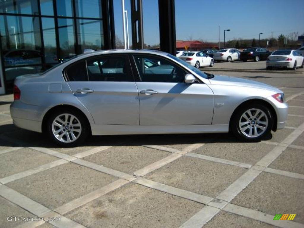 2007 3 Series 328xi Sedan - Titanium Silver Metallic / Black Dakota Leather photo #9