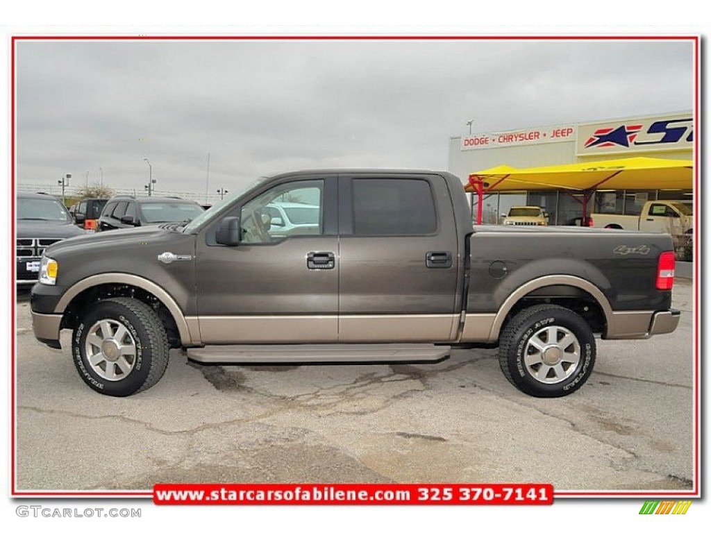 2005 F150 King Ranch SuperCrew 4x4 - Dark Stone Metallic / Castano Brown Leather photo #3