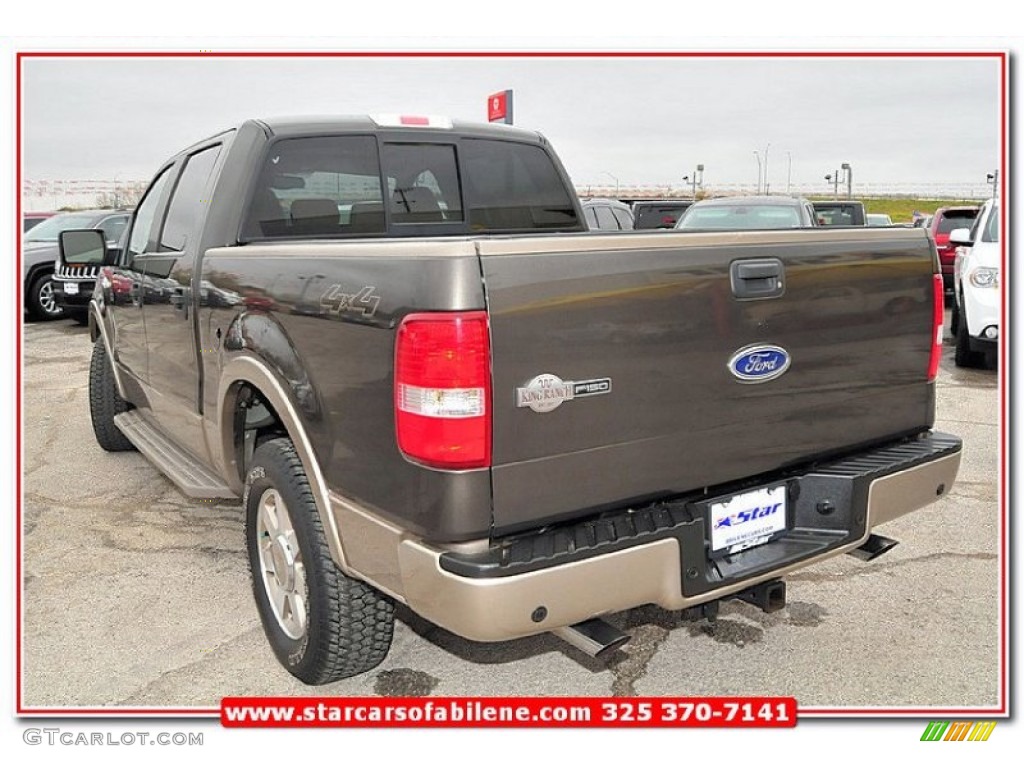 2005 F150 King Ranch SuperCrew 4x4 - Dark Stone Metallic / Castano Brown Leather photo #6