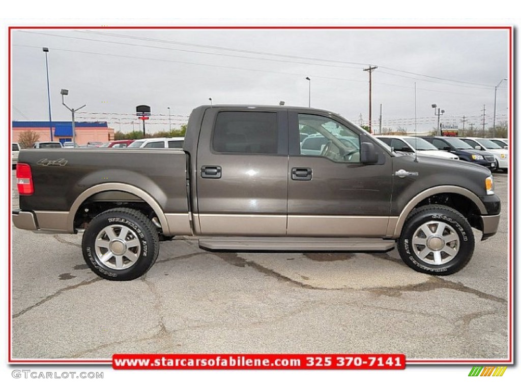 2005 F150 King Ranch SuperCrew 4x4 - Dark Stone Metallic / Castano Brown Leather photo #11