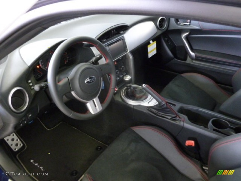 Black Leather Alcantara Interior 2013 Subaru Brz Limited