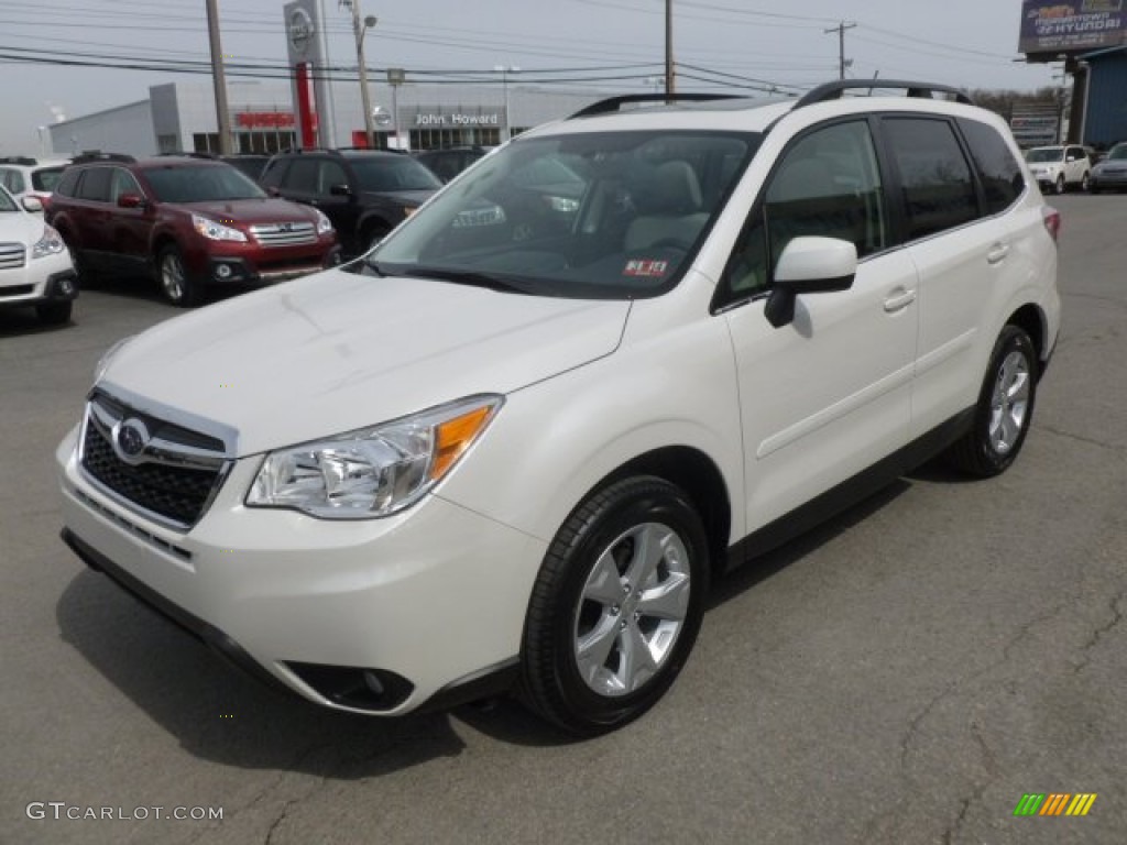 Satin White Pearl 2014 Subaru Forester 2.5i Limited Exterior Photo #79332263