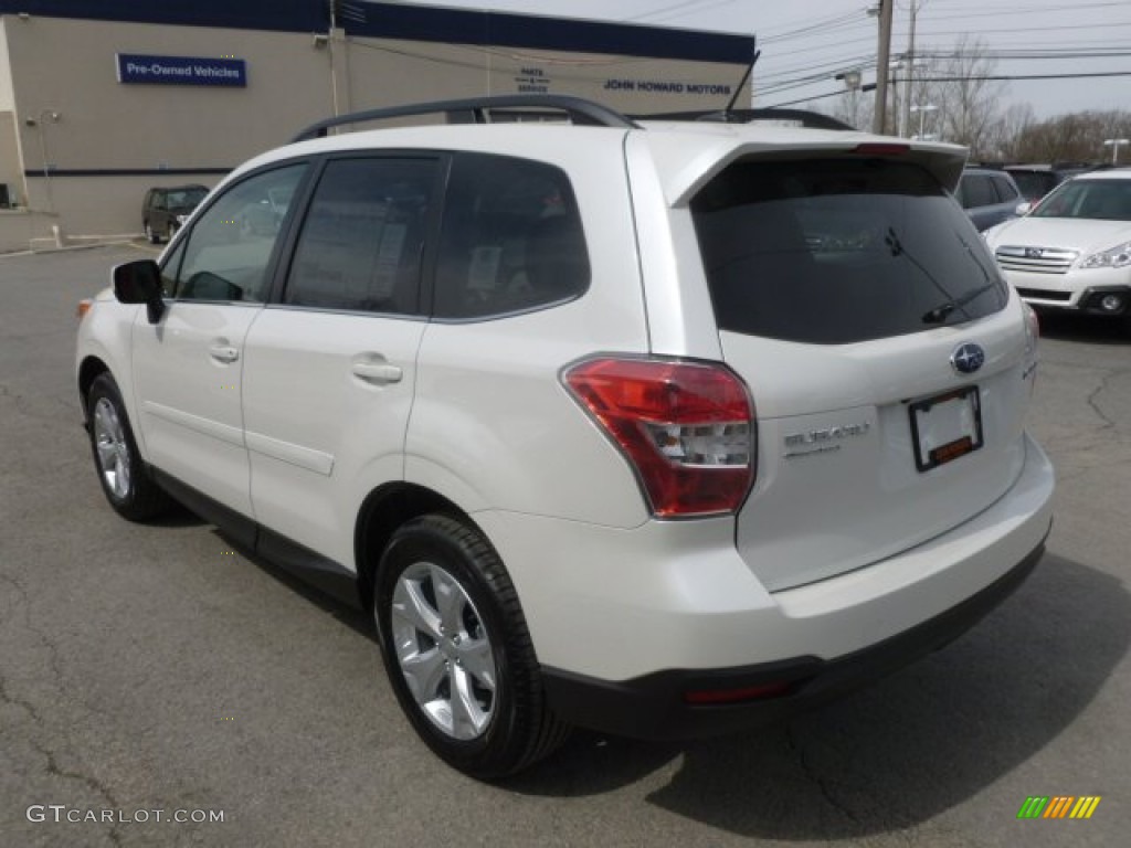 2014 Forester 2.5i Limited - Satin White Pearl / Platinum photo #5