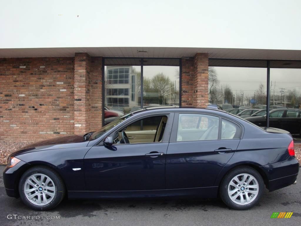 2007 3 Series 328i Sedan - Monaco Blue Metallic / Beige photo #3