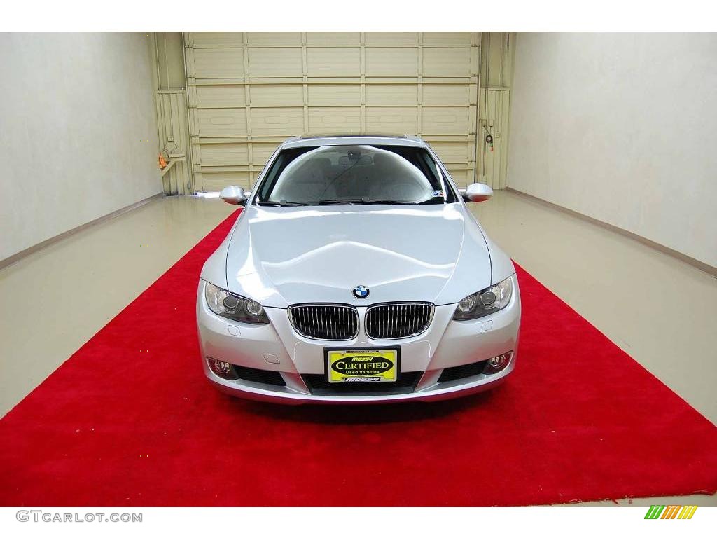 2007 3 Series 328i Coupe - Titanium Silver Metallic / Grey photo #2