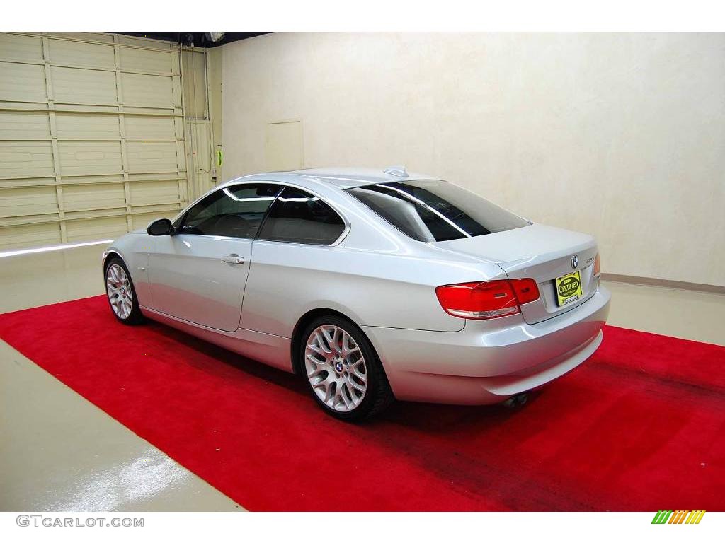 2007 3 Series 328i Coupe - Titanium Silver Metallic / Grey photo #4
