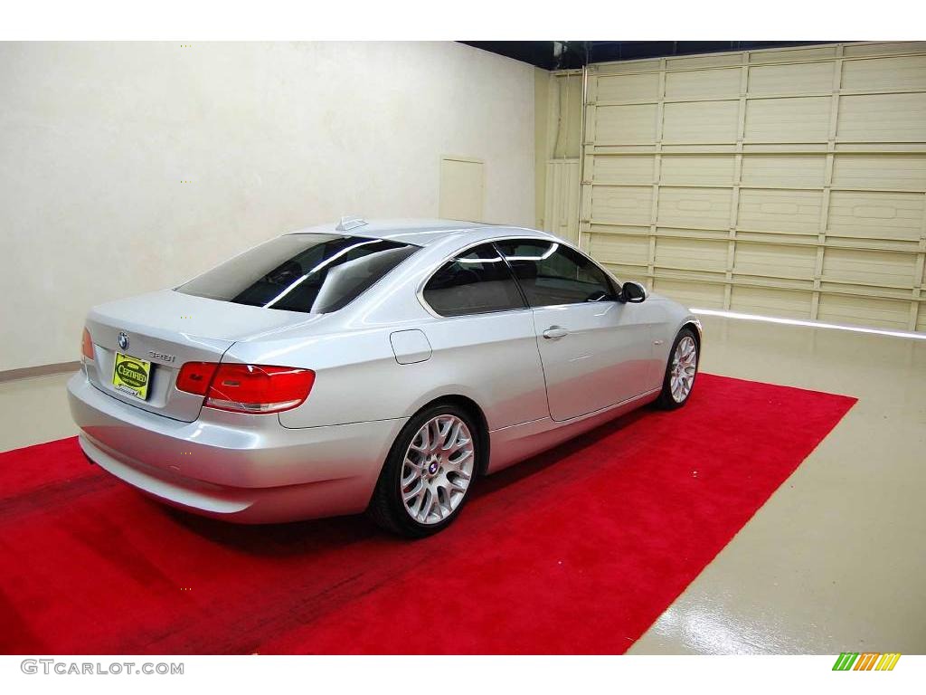 2007 3 Series 328i Coupe - Titanium Silver Metallic / Grey photo #6