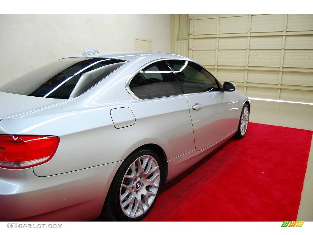 2007 3 Series 328i Coupe - Titanium Silver Metallic / Grey photo #7