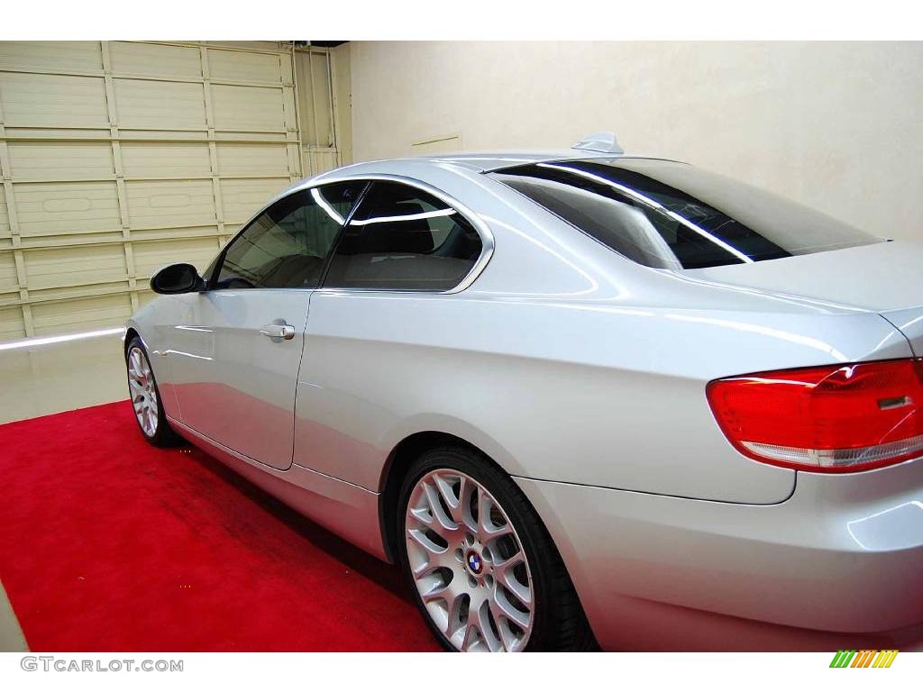 2007 3 Series 328i Coupe - Titanium Silver Metallic / Grey photo #9