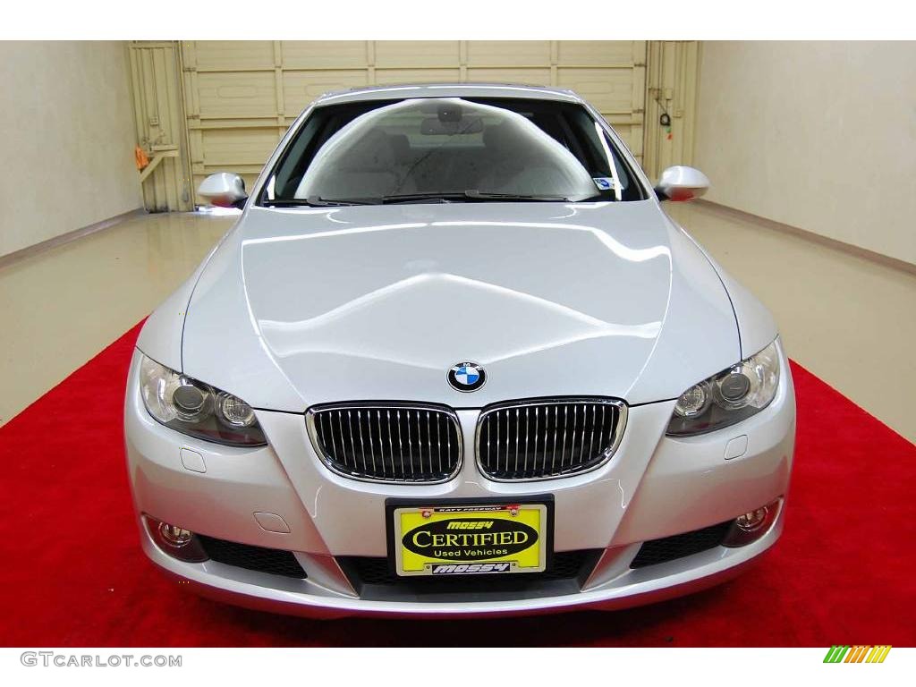2007 3 Series 328i Coupe - Titanium Silver Metallic / Grey photo #13