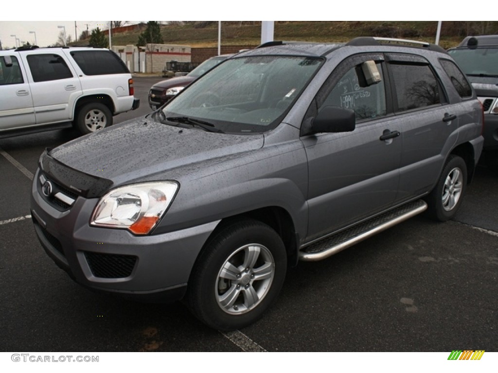 Steel Silver 2009 Kia Sportage LX 4x4 Exterior Photo #79334269