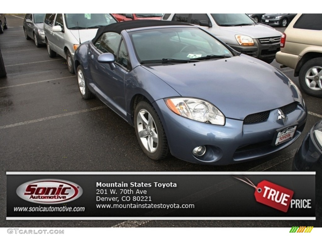 2007 Eclipse Spyder GS - Still Blue Pearl / Medium Gray photo #1