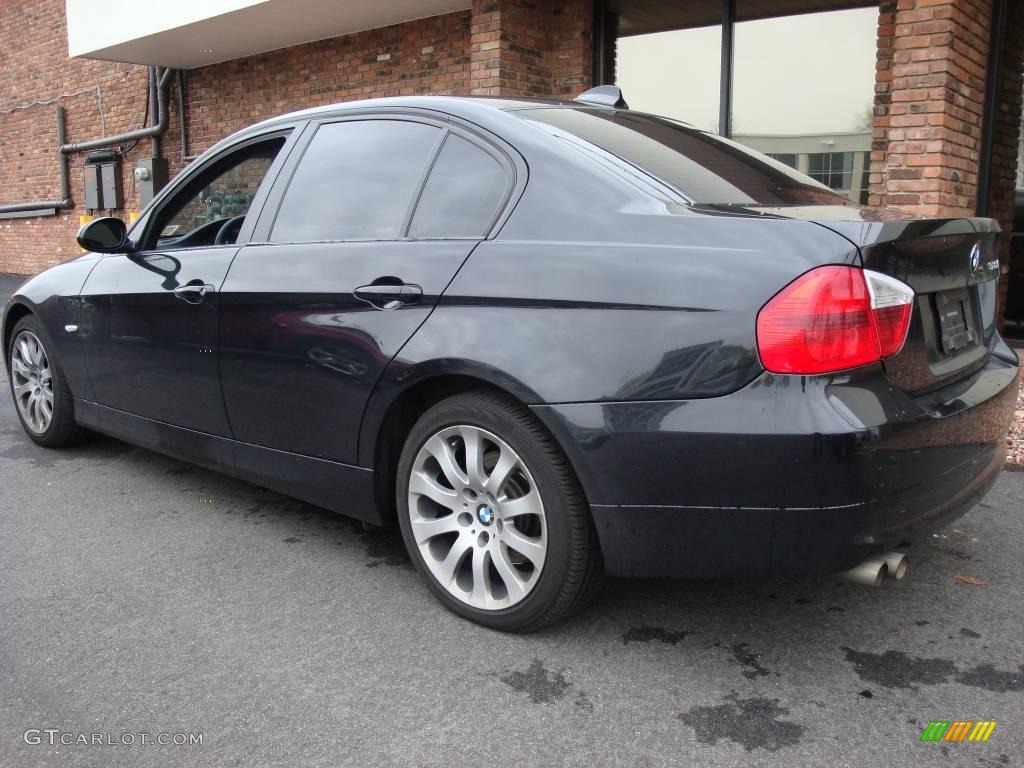2007 3 Series 328xi Sedan - Jet Black / Black photo #4