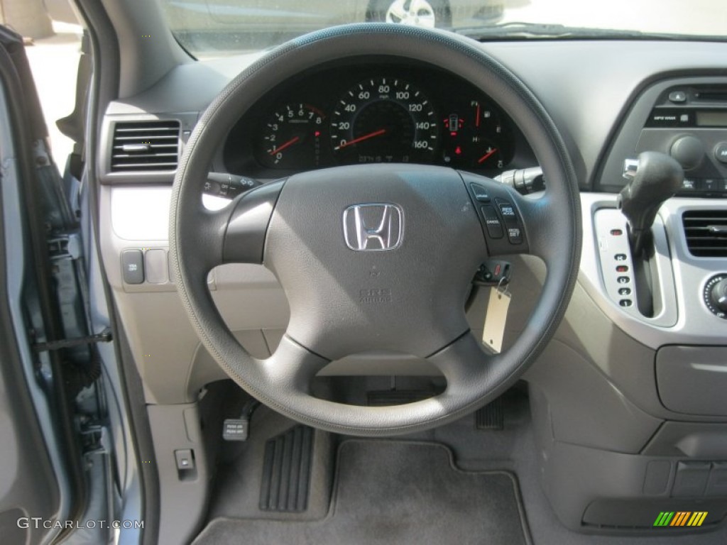 2010 Honda Odyssey LX Gray Steering Wheel Photo #79334875