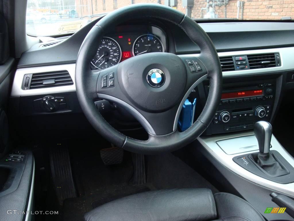 2007 3 Series 328xi Sedan - Jet Black / Black photo #11