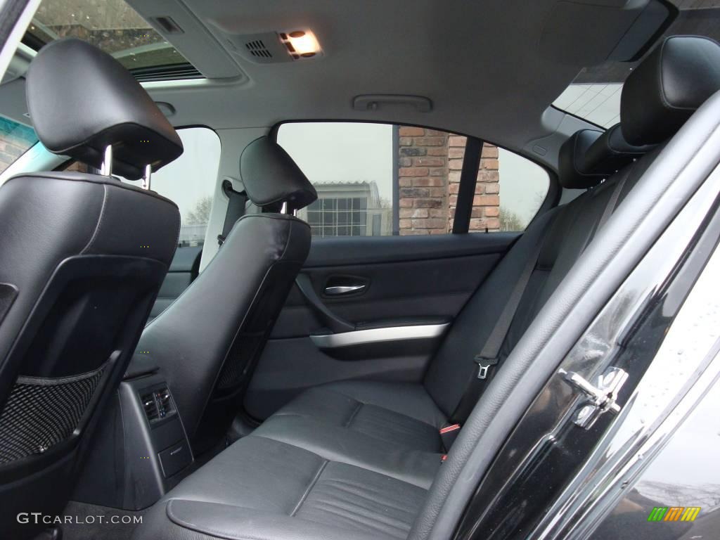 2007 3 Series 328xi Sedan - Jet Black / Black photo #12
