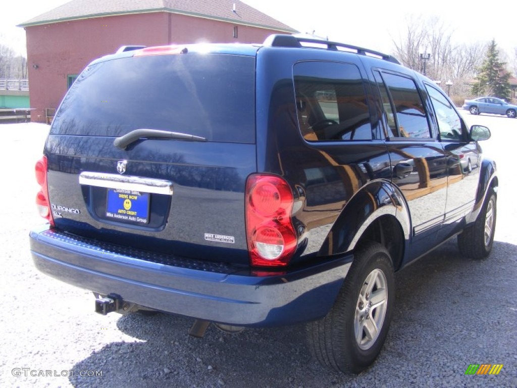 2004 Durango SLT 4x4 - Patriot Blue Pearl / Khaki photo #6