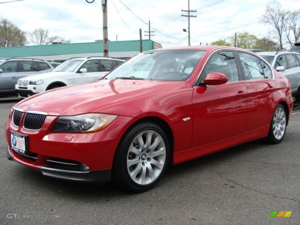 2007 3 Series 335i Sedan - Crimson Red / Black photo #4