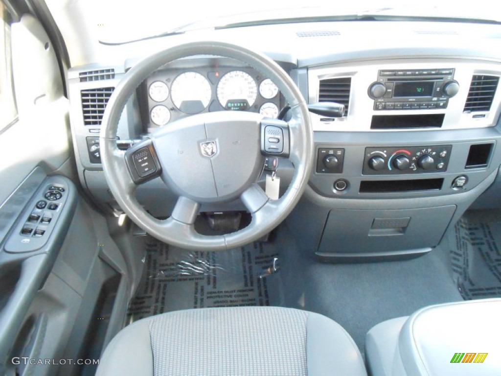 2007 Dodge Ram 1500 Big Horn Edition Quad Cab 4x4 Medium Slate Gray Dashboard Photo #79338876
