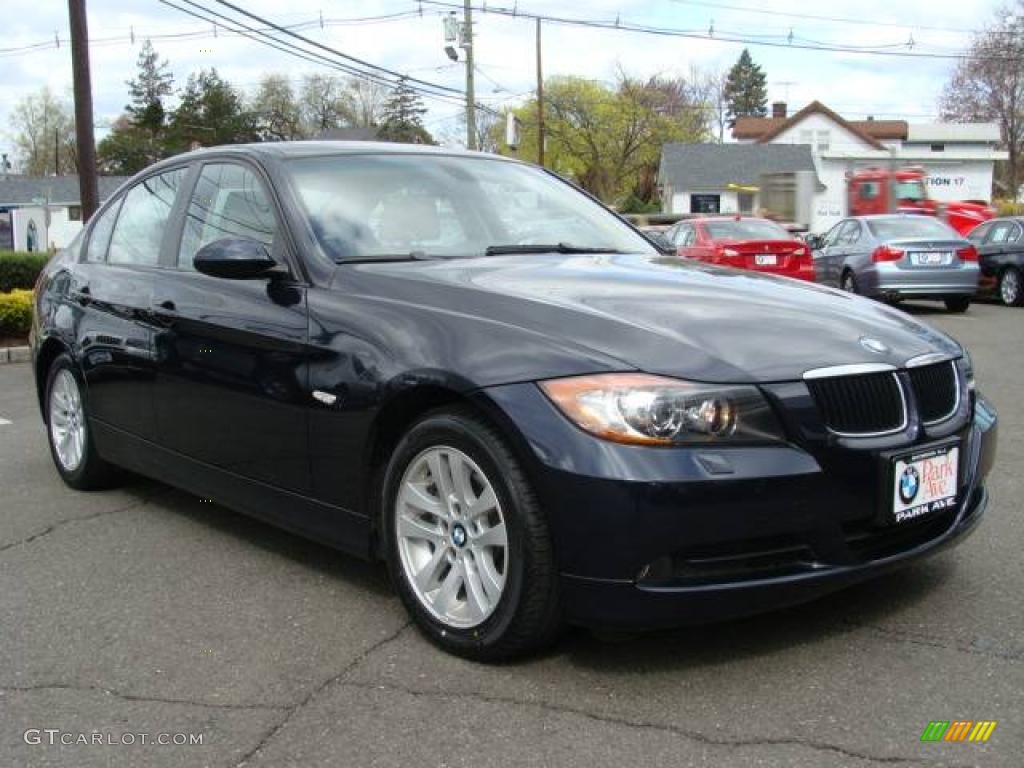 2007 3 Series 328xi Sedan - Monaco Blue Metallic / Beige photo #2
