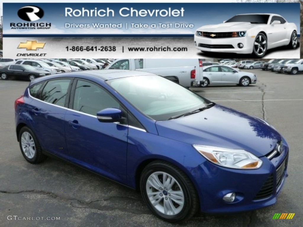 2012 Focus SEL 5-Door - Blue Candy Metallic / Charcoal Black photo #1