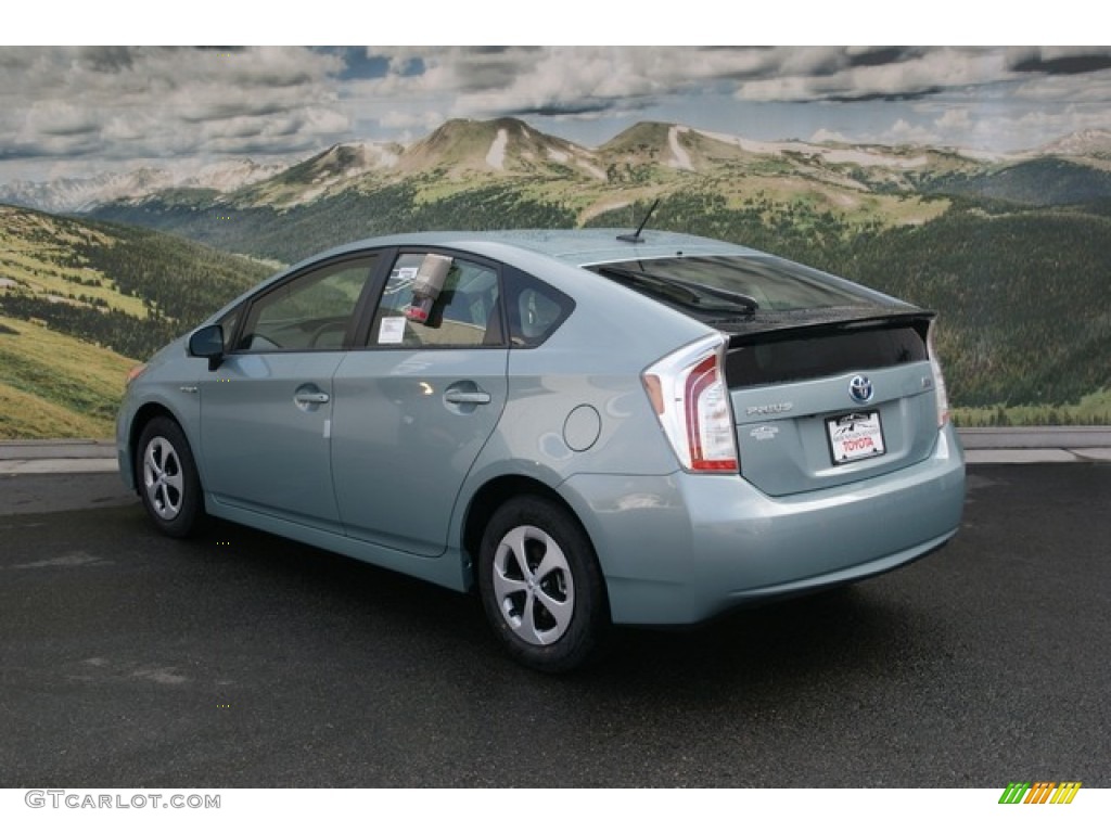 2013 Prius Three Hybrid - Sea Glass Pearl / Dark Gray photo #2