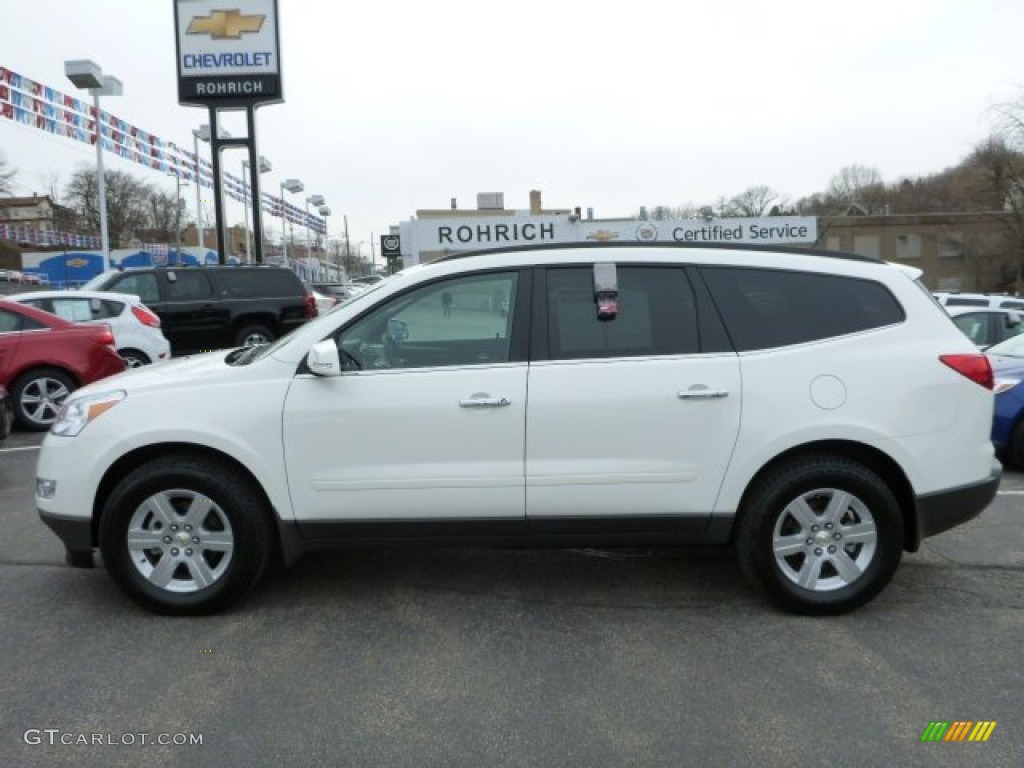 2012 Traverse LT AWD - White / Ebony photo #2