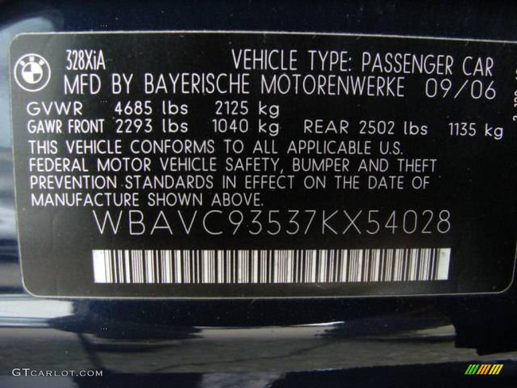 2007 3 Series 328xi Sedan - Monaco Blue Metallic / Beige photo #26