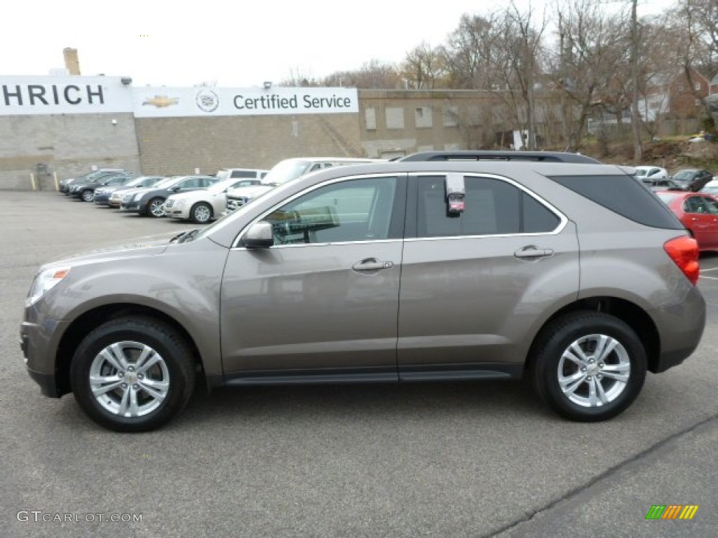 2010 Equinox LT AWD - Mocha Steel Metallic / Jet Black photo #2