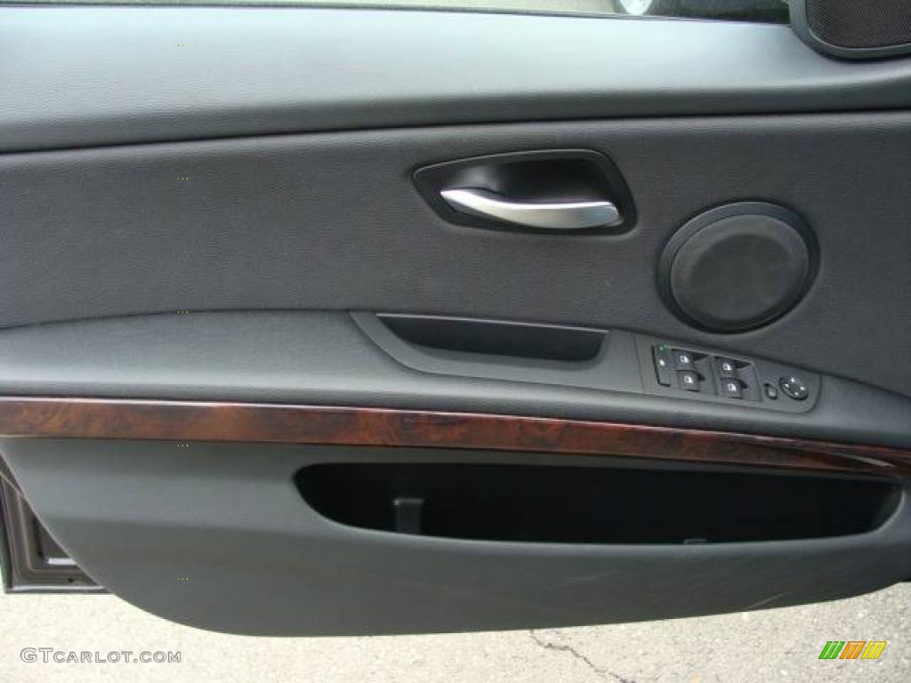 2007 3 Series 328xi Sedan - Jet Black / Black photo #9