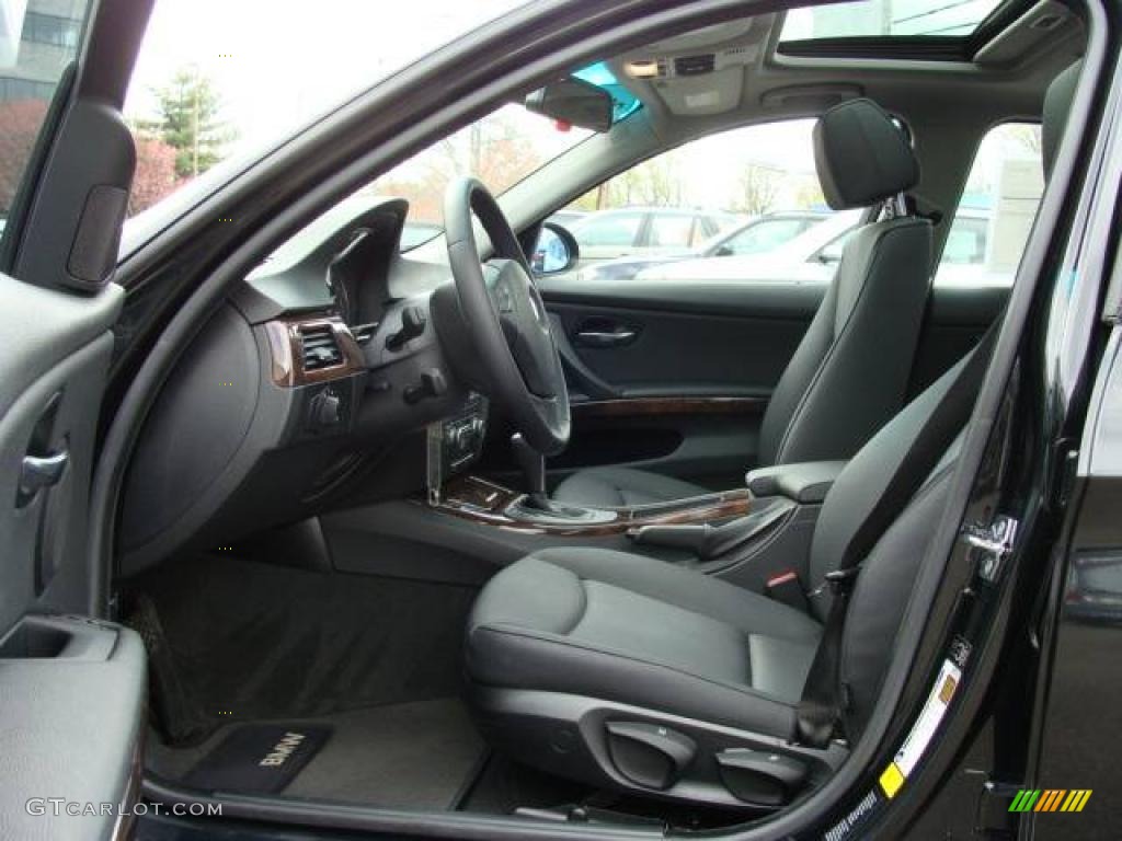 2007 3 Series 328xi Sedan - Jet Black / Black photo #10