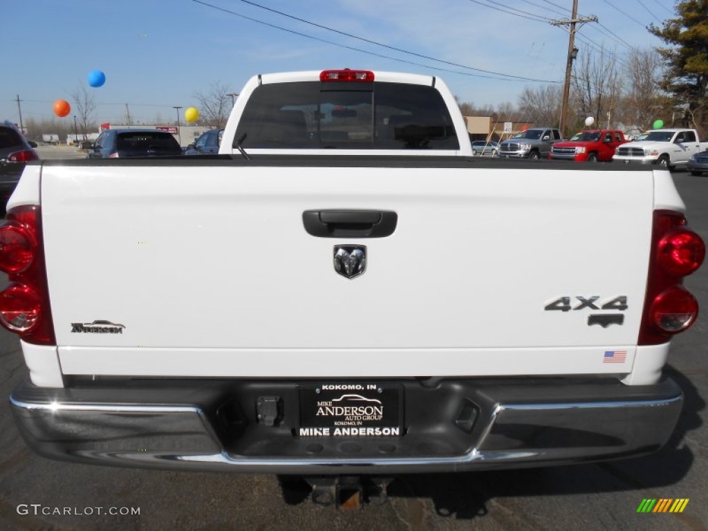 2007 Ram 3500 Laramie Quad Cab 4x4 - Bright White / Khaki photo #31