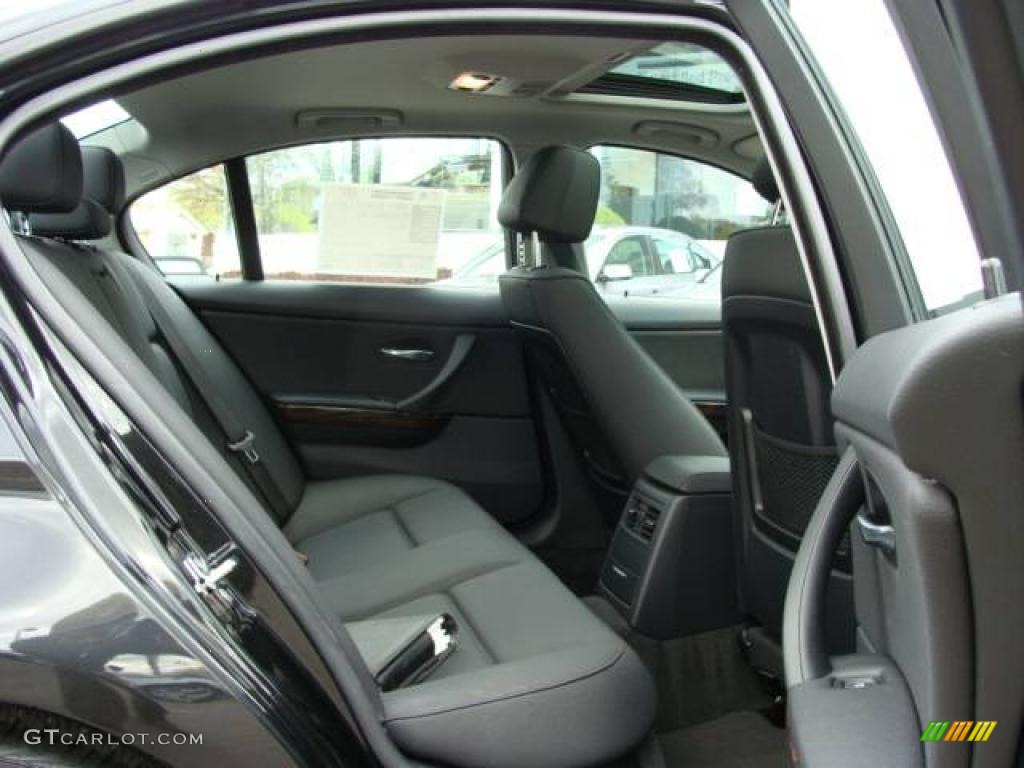 2007 3 Series 328xi Sedan - Jet Black / Black photo #20