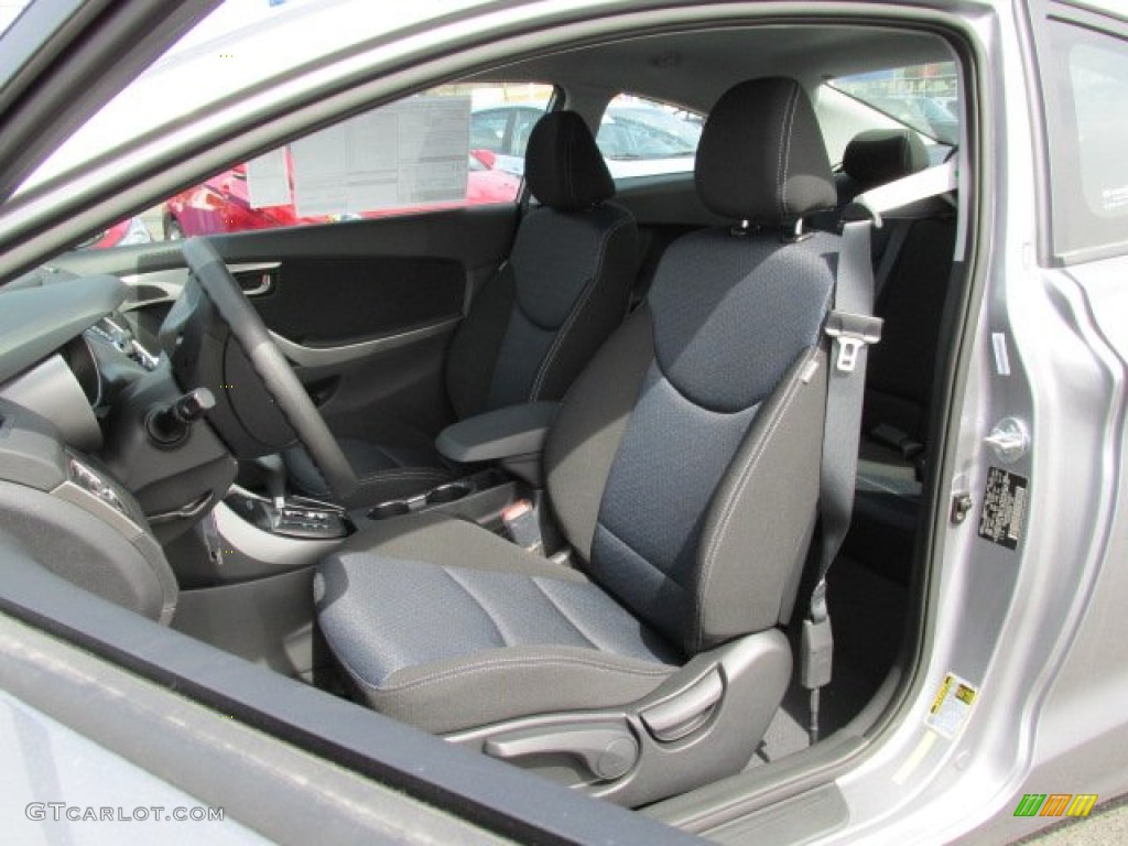 2013 Elantra Coupe GS - Titanium Gray Metallic / Blue photo #5