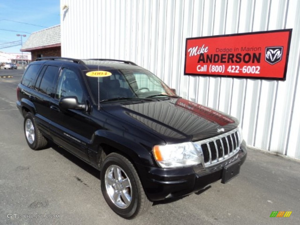 2004 Grand Cherokee Limited 4x4 - Brillant Black Crystal Pearl / Dark Slate Gray photo #1