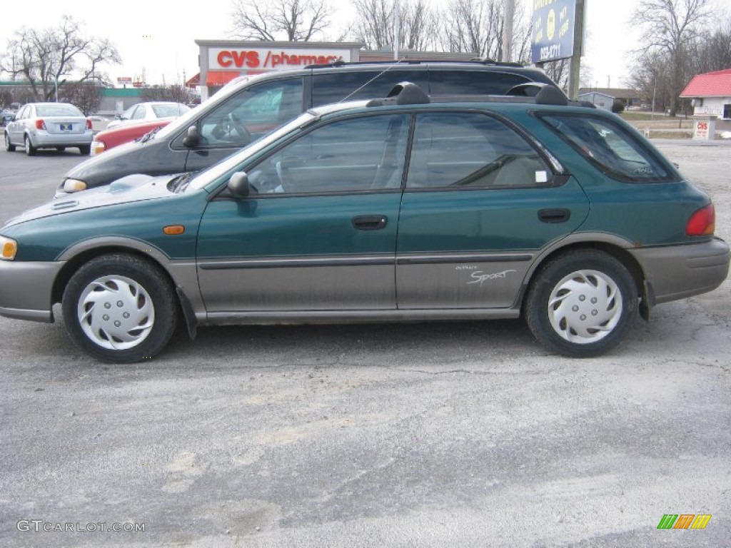 1999 Impreza Outback Sport - Acadia Green Pearl Metallic / Gray photo #3