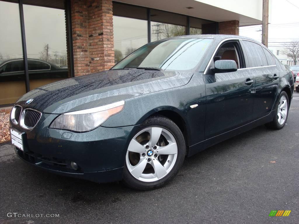 2007 5 Series 530i Sedan - Monaco Blue Metallic / Beige photo #1