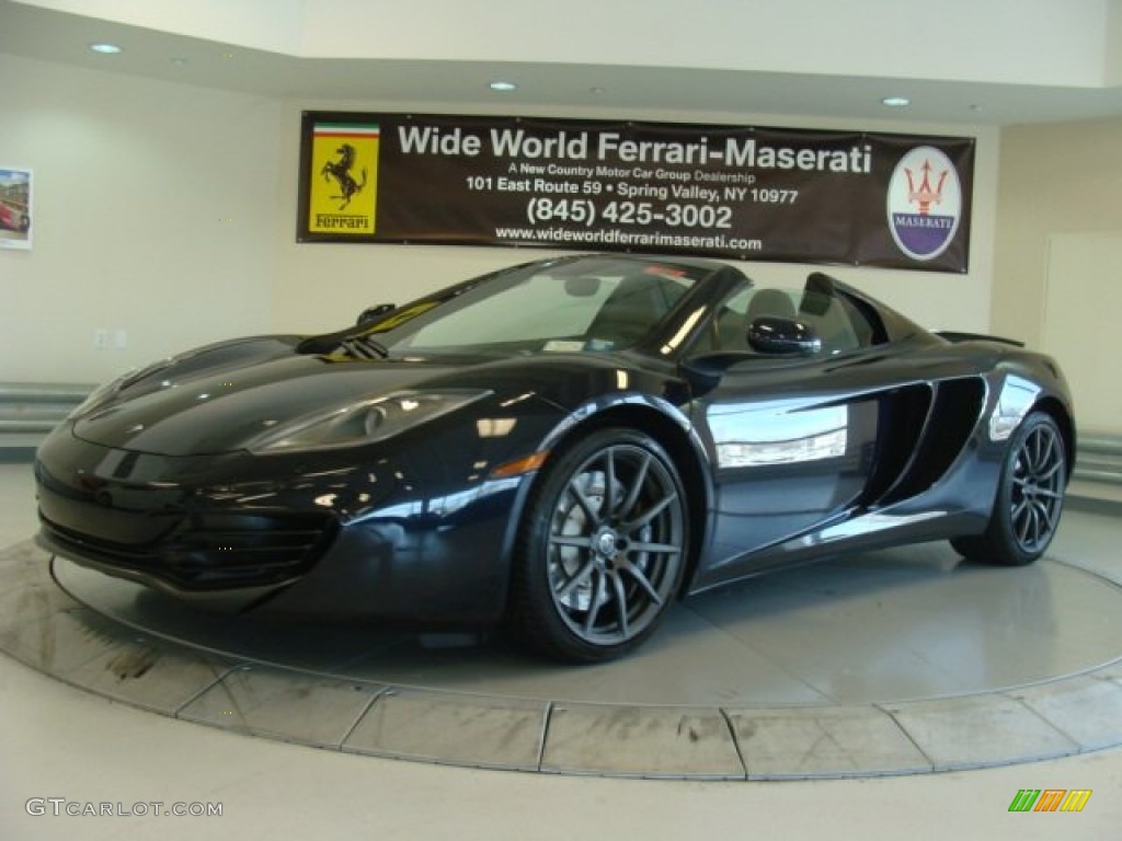 Carbon Black 2013 McLaren MP4-12C 12C Spider Exterior Photo #79344683
