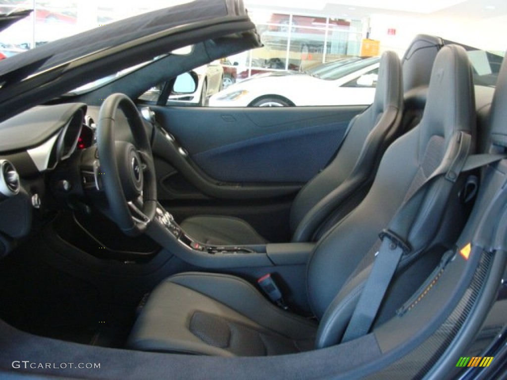 Carbon Black/Blue Interior 2013 McLaren MP4-12C 12C Spider Photo #79344988