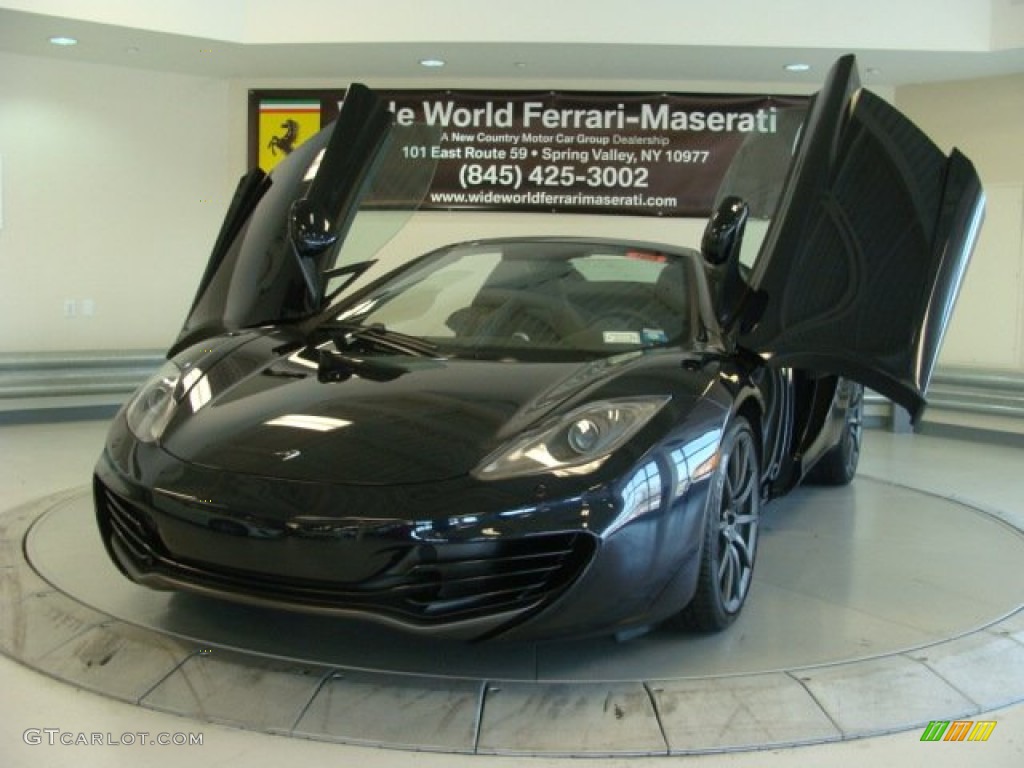 Carbon Black 2013 McLaren MP4-12C 12C Spider Exterior Photo #79345306