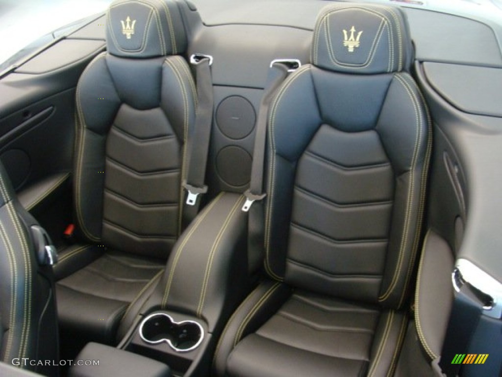 2013 Maserati GranTurismo Convertible GranCabrio Sport Rear Seat Photo #79345831