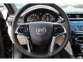 2013 Cadillac XTS Jet Black/Light Wheat Opus Full Leather Interior Steering Wheel Photo