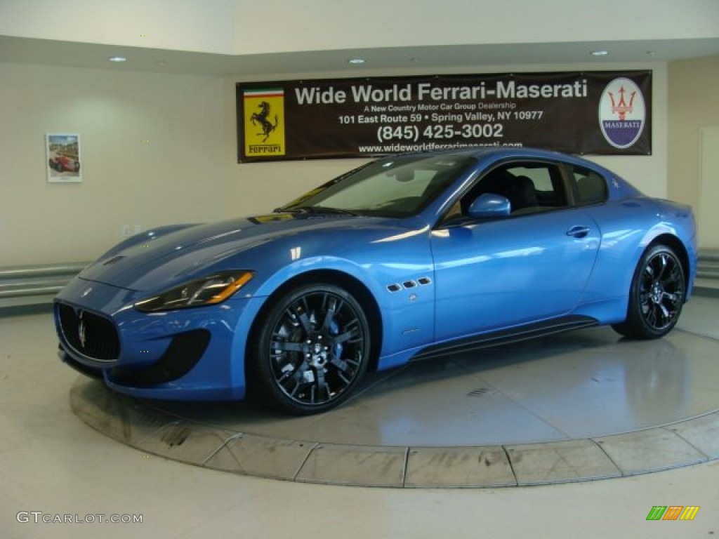 Blu Sofisticato (Sport Blue Metallic) 2013 Maserati GranTurismo Sport Coupe Exterior Photo #79346045