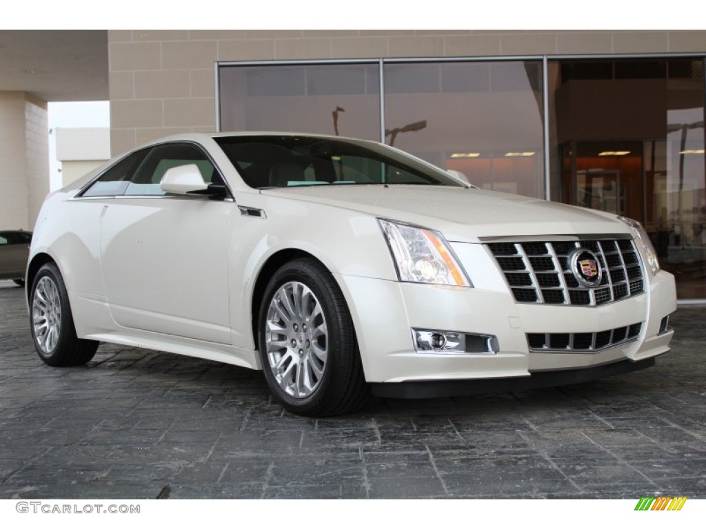 White Diamond Tricoat 2013 Cadillac CTS Coupe Exterior Photo #79347091