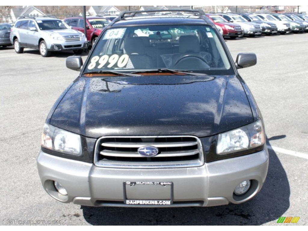 2004 Forester 2.5 XS - Java Black Pearl / Gray photo #2