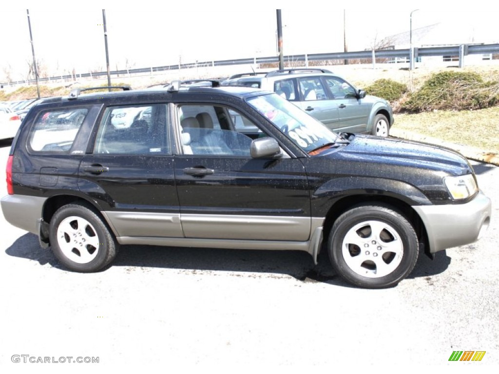 2004 Forester 2.5 XS - Java Black Pearl / Gray photo #4