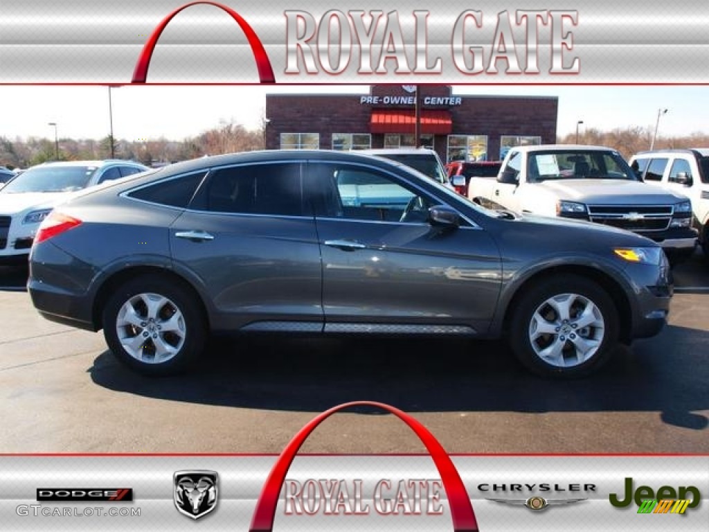 2012 Accord Crosstour EX-L 4WD - Polished Metal Metallic / Black photo #1